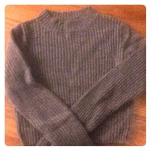 Light Grey Cropped Brandy Melville Sweater